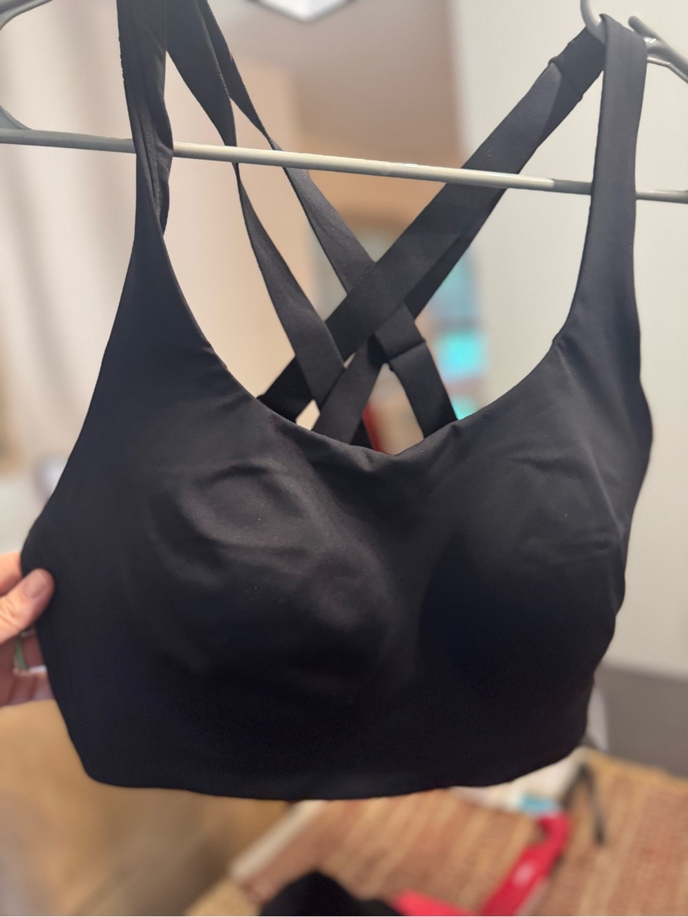 lululemon athletica Black Crisscross Strappy Sports Bra